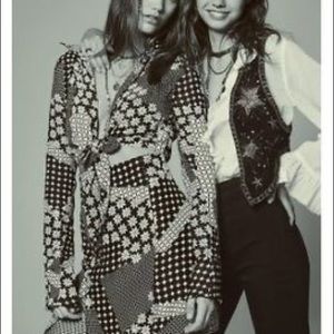 Free people printed mini dress